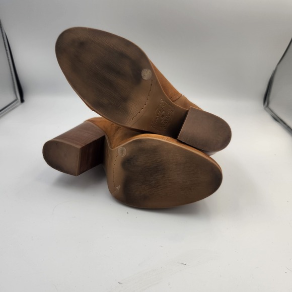 Lucky Brand Laureen Ankle Boot Brown Suede Bootie‎ Buckle Accents Women's 9.5 - Picture 4 of 4